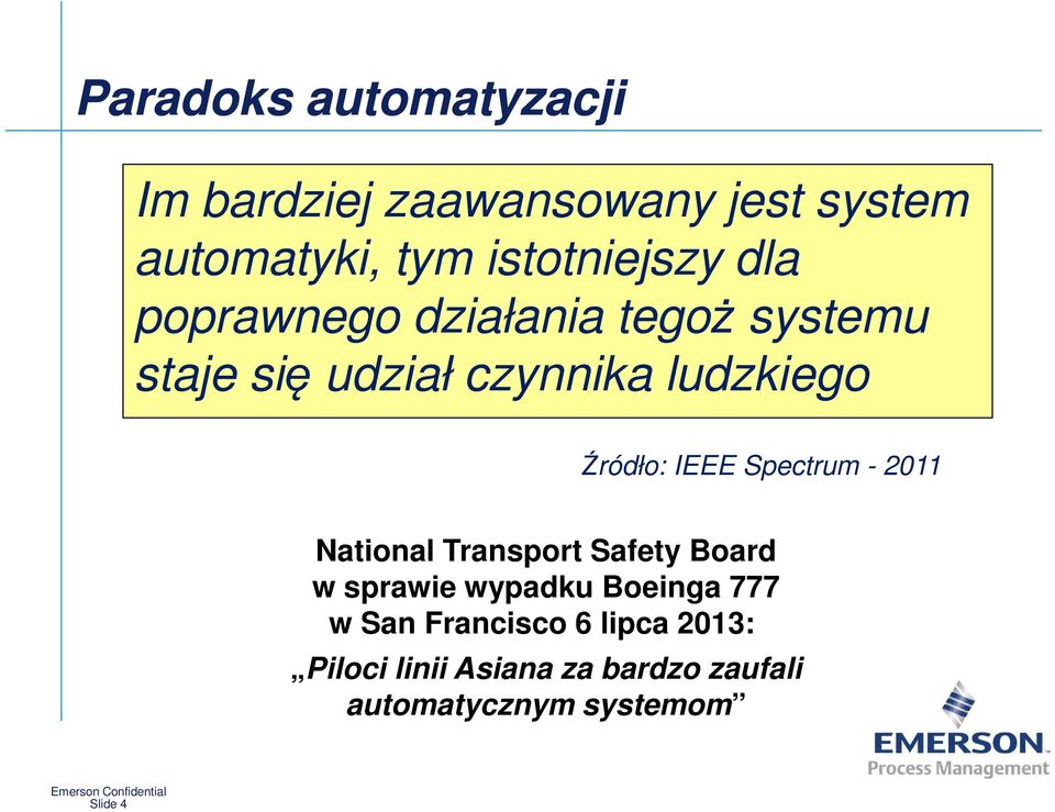 Spectrum - 2011 National Transport Safety Board w sprawie wypadku Boeinga 777 w San