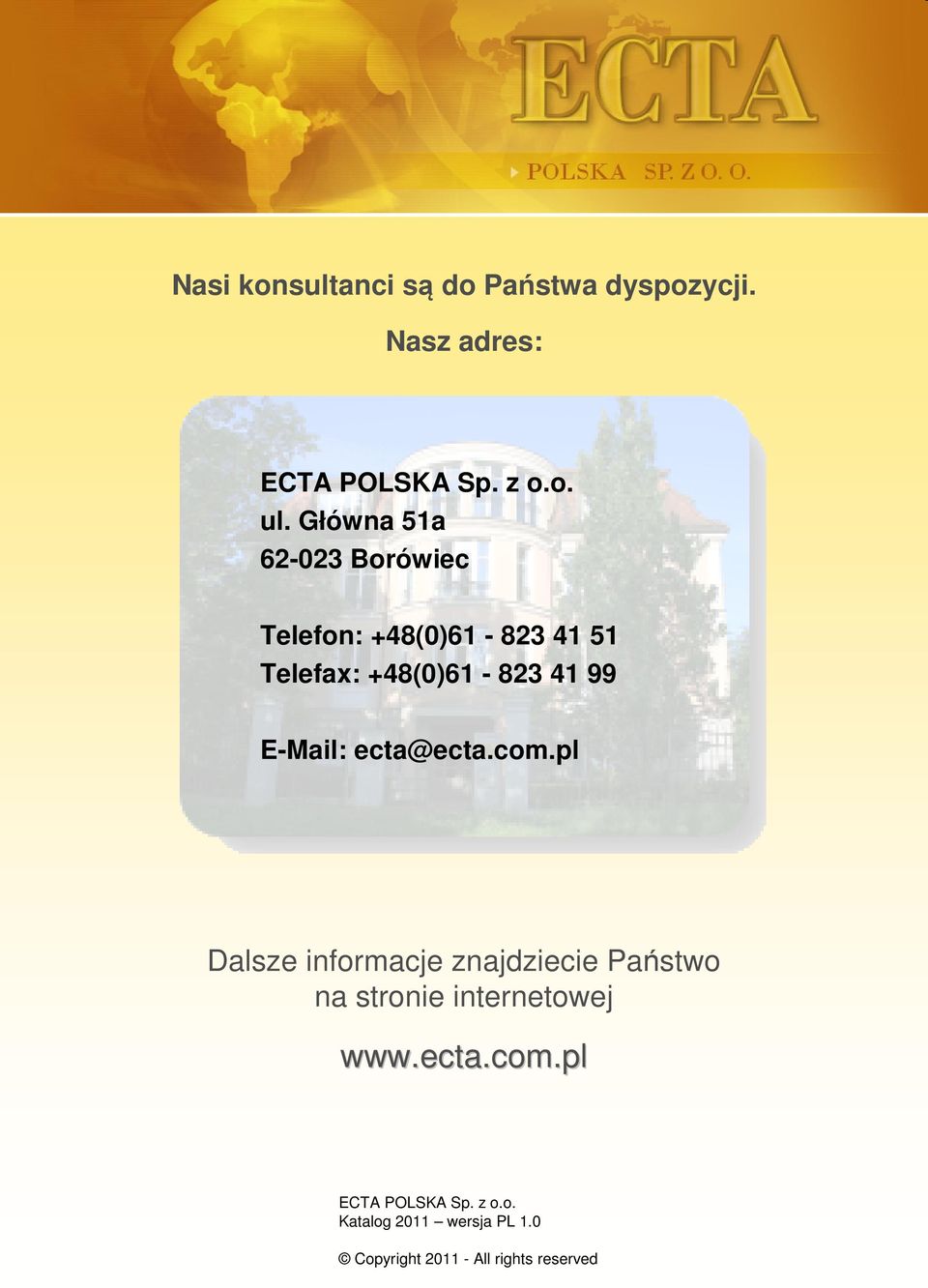 E-Mail: ecta@ecta.com.