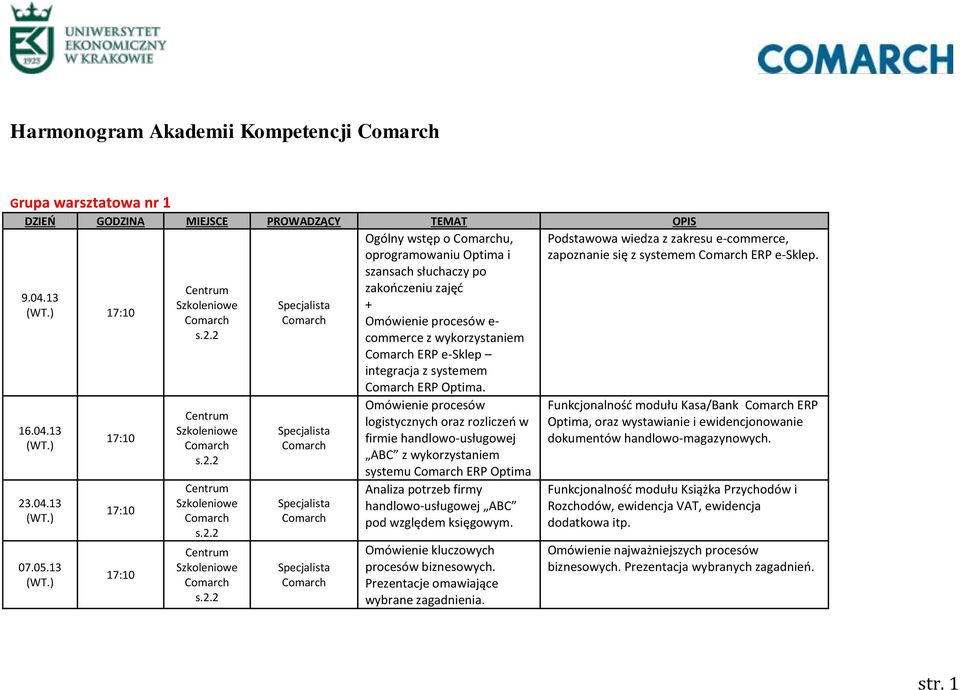 logistycznych oraz rozliczeń w firmie handlowo-usługowej ABC z wykorzystaniem systemu ERP Optima Analiza potrzeb firmy handlowo-usługowej ABC pod względem księgowym.