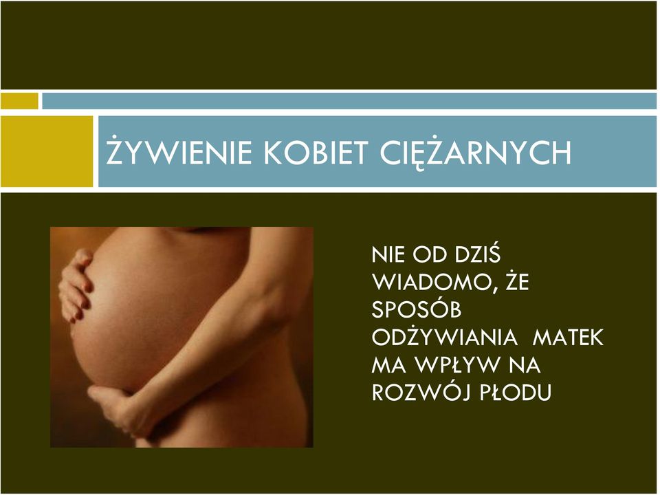 WIADOMO, ŻE SPOSÓB