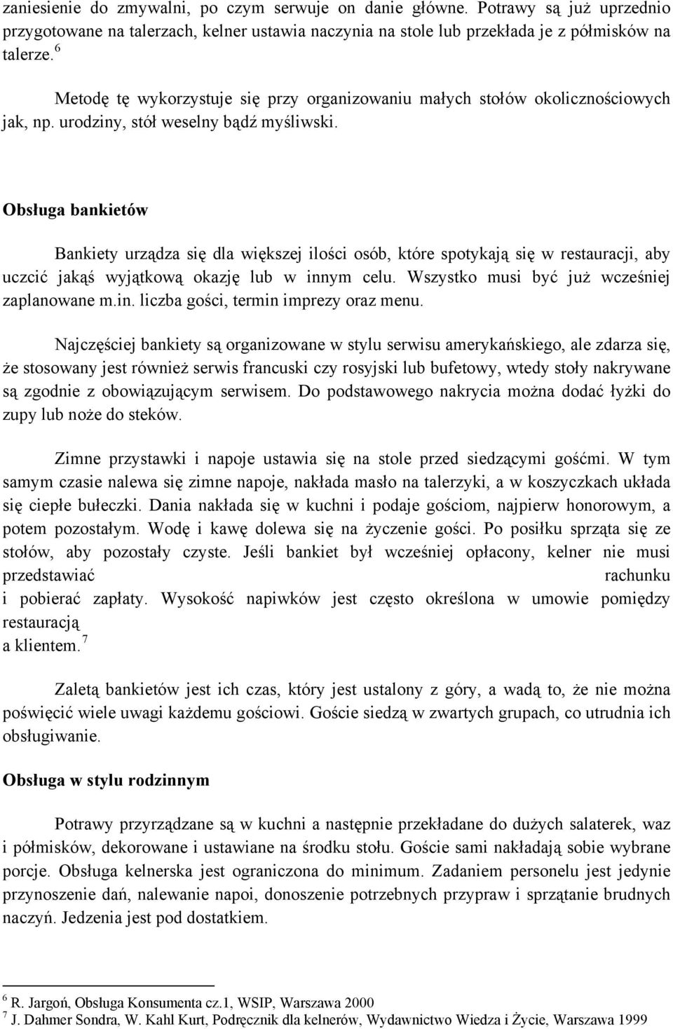 Zakresy obowiązków na poszczególnych stanowiskach w zakładzie  gastronomicznym, systemy obsługi, zasady serwowania potraw i napojów - PDF  Free Download