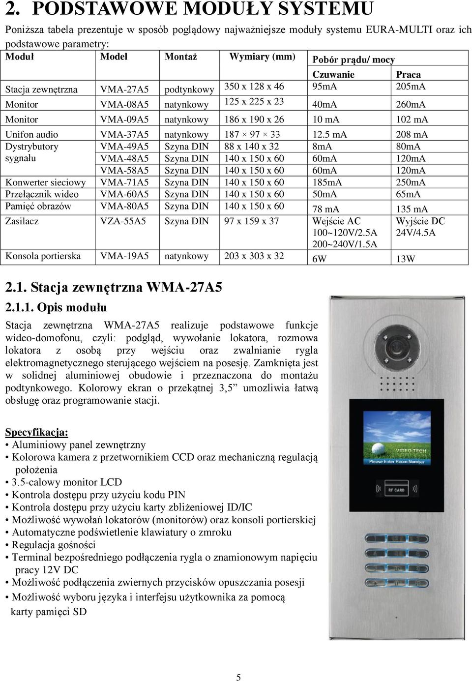 VMA-37A5 natynkowy 187 97 33 12.