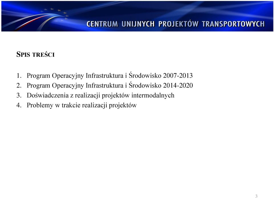 2. Program Operacyjny Infrastruktura i Środowisko