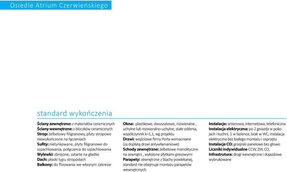 zakresie Okna: plastikowe, dwuszybowe, rozwieralne, uchylne lub rozwieralno-uchylne, stałe szklenia, współczynnik k=1,1, wg projektu Drzwi: wejściowe firmy Porta wzmacniane (za dopłatą drzwi