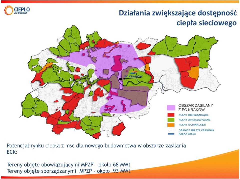 obszarze zasilania ECK: Tereny objęte obowiązującymi