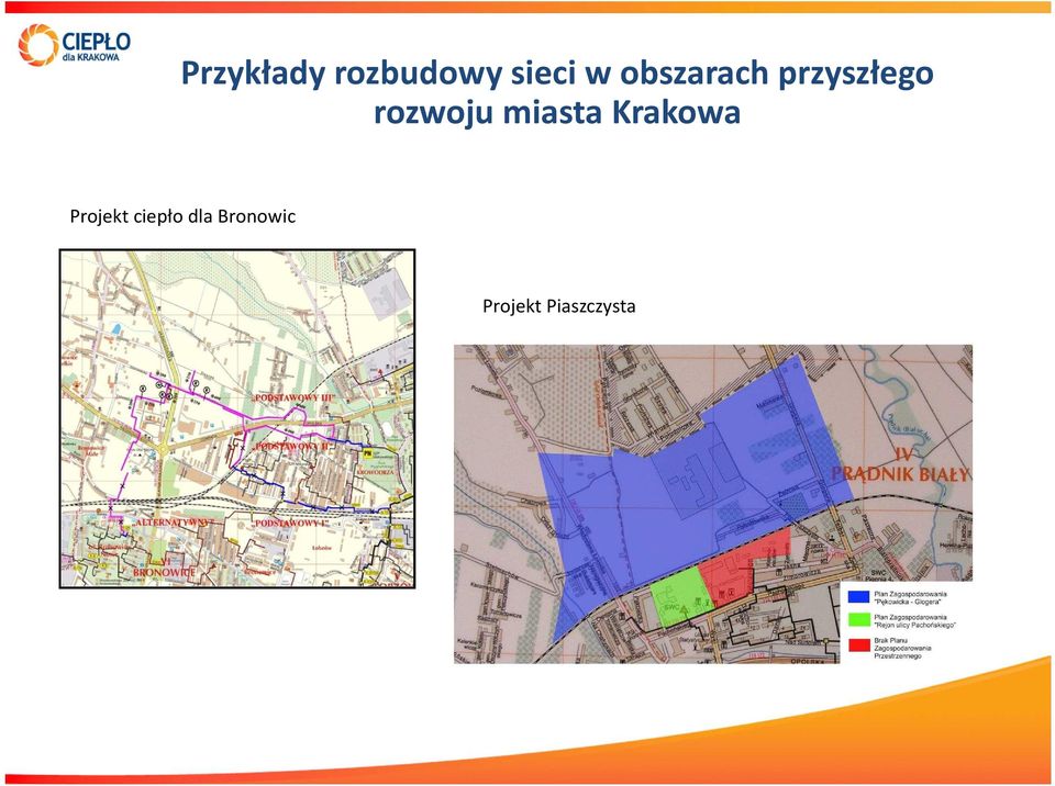 miasta Krakowa Projekt ciepło