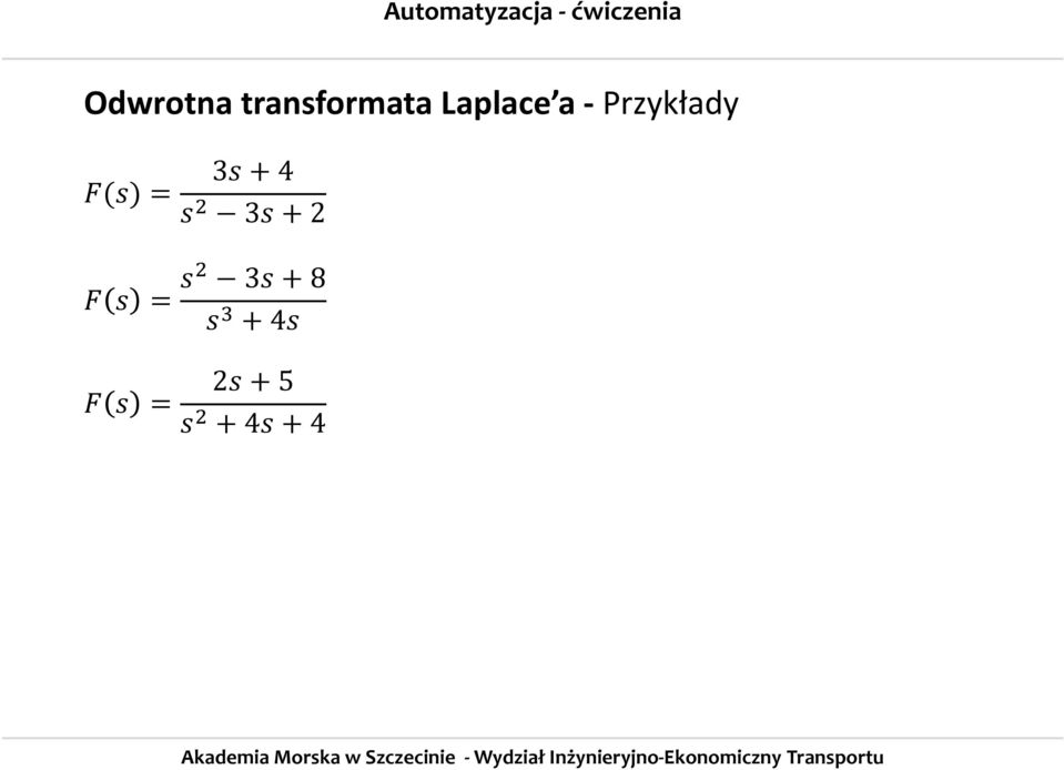 Laplace a -