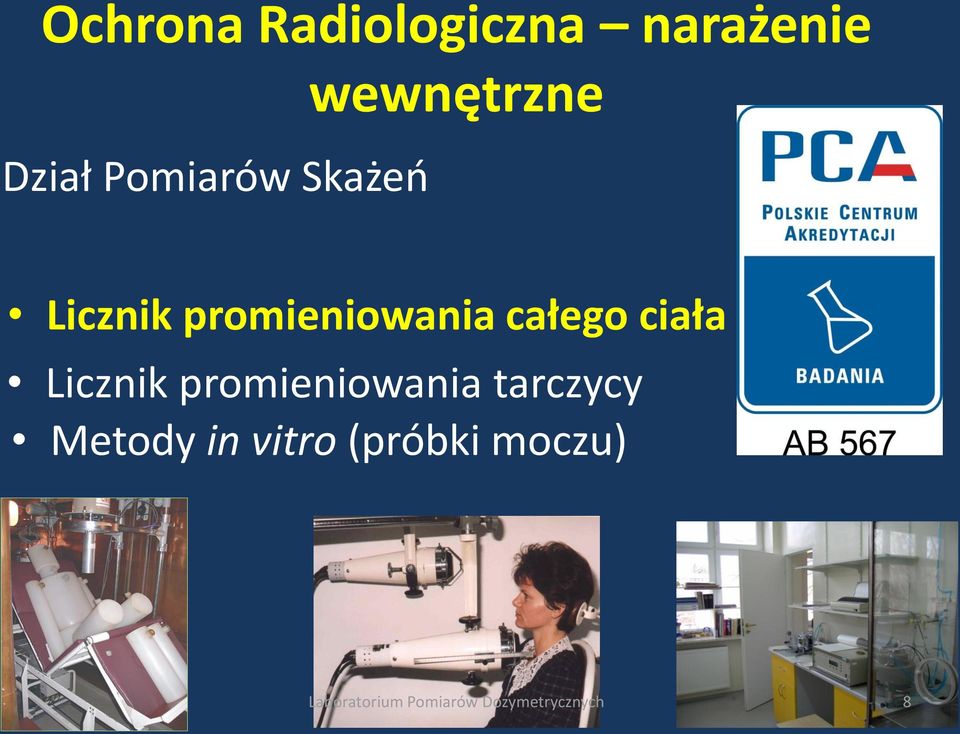 ciała Licznik promieniowania tarczycy Metody in