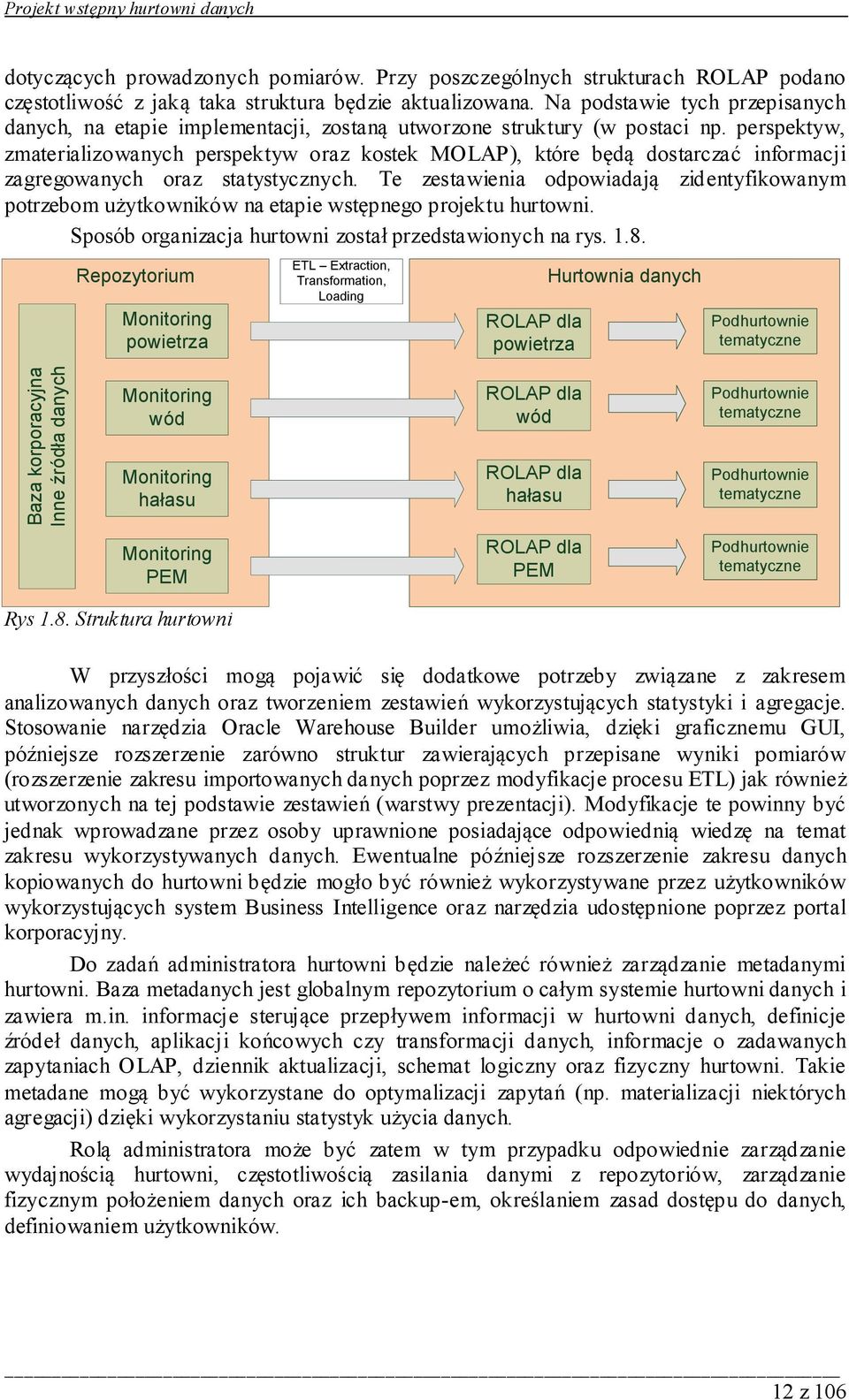 Na podstawie tych przepisanych danych, na etapie implementacji, zostaną utworzone struktury (w postaci np.