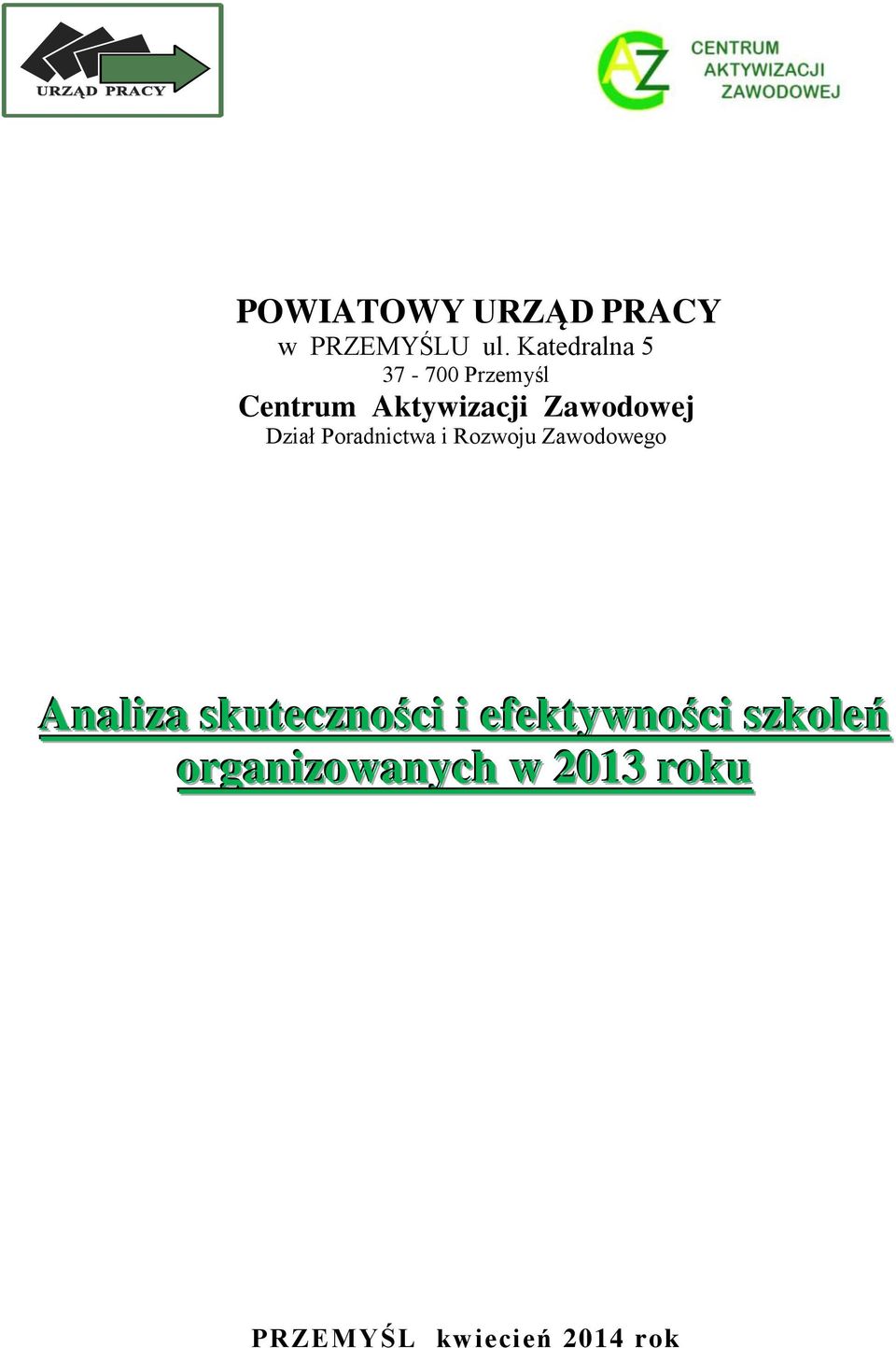 Dział Poradnictwa i Rozwoju Zawodowego Analiza