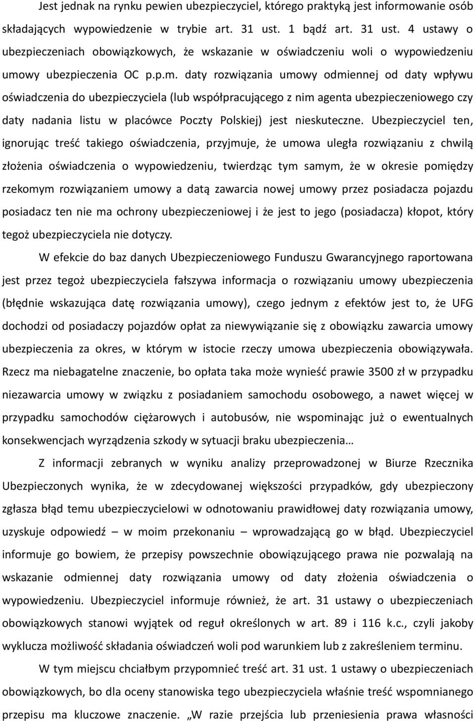 wy ubezpieczenia OC p.p.m.