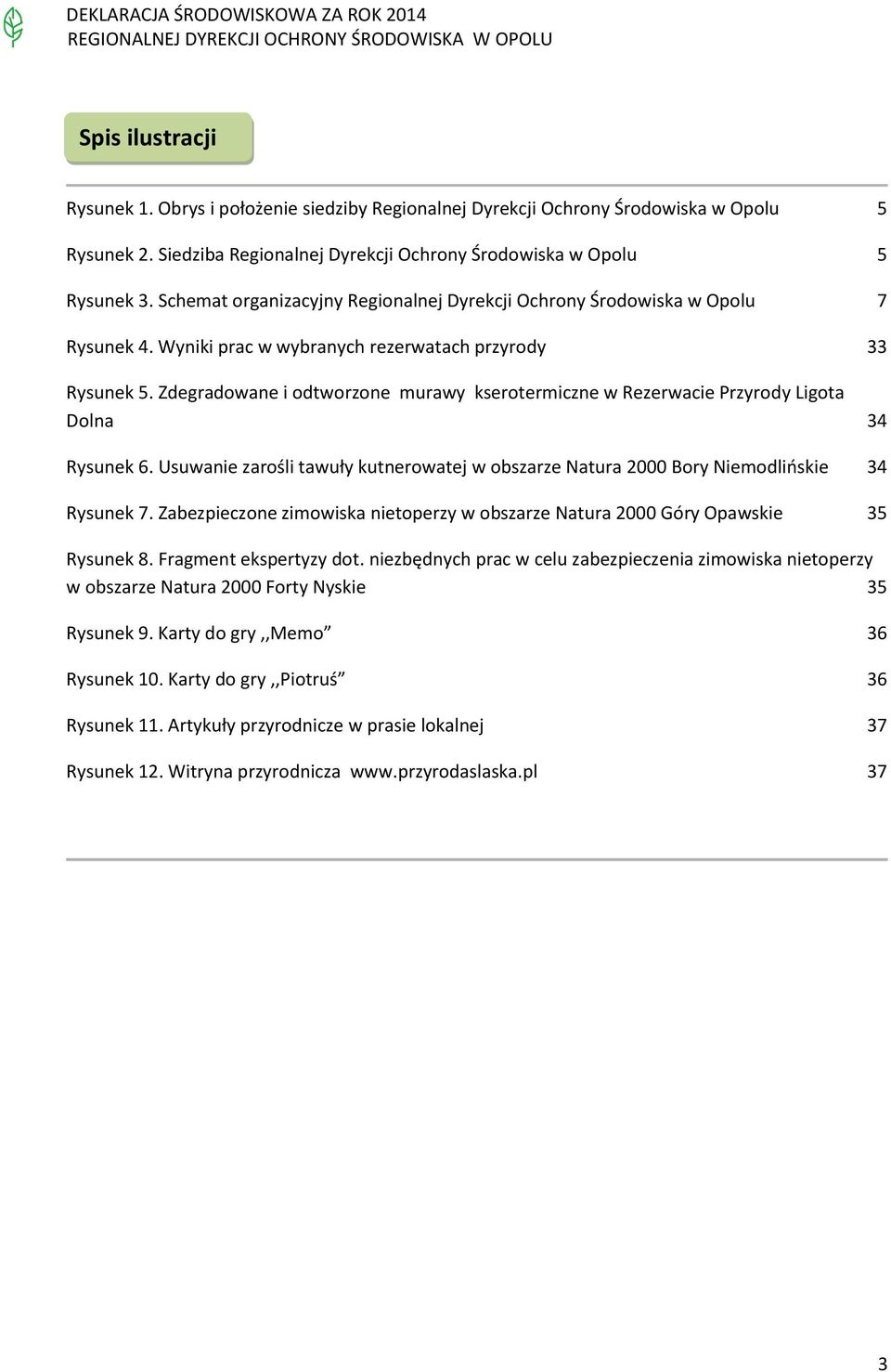 Zdegradowane i odtworzone murawy kserotermiczne w Rezerwacie Przyrody Ligota Dolna 34 Rysunek 6. Usuwanie zarośli tawuły kutnerowatej w obszarze Natura 2000 Bory Niemodlińskie 34 Rysunek 7.