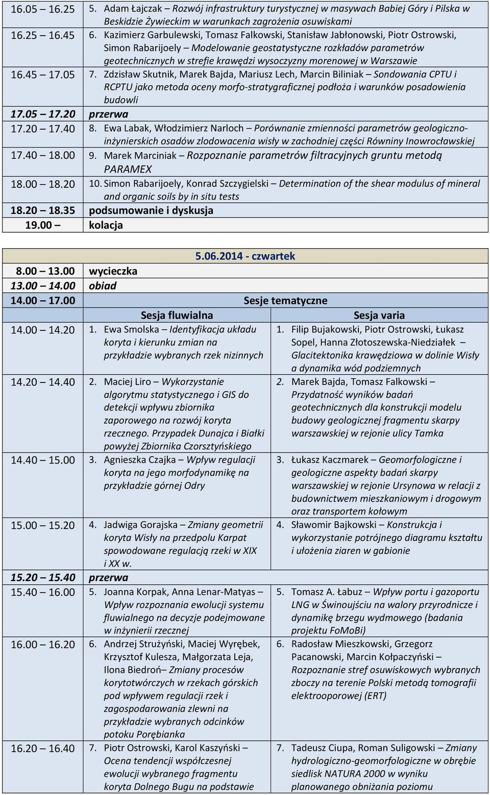 morenowej w Warszawie 16.45 17.05 7.