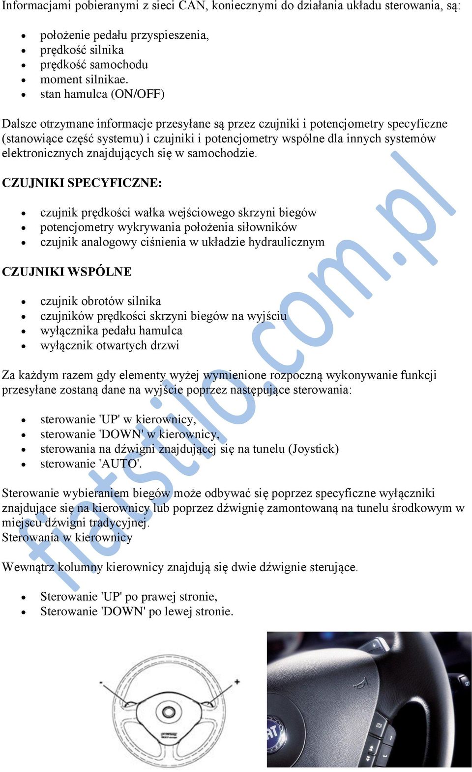 elektronicznych znajdujących się w samochodzie.