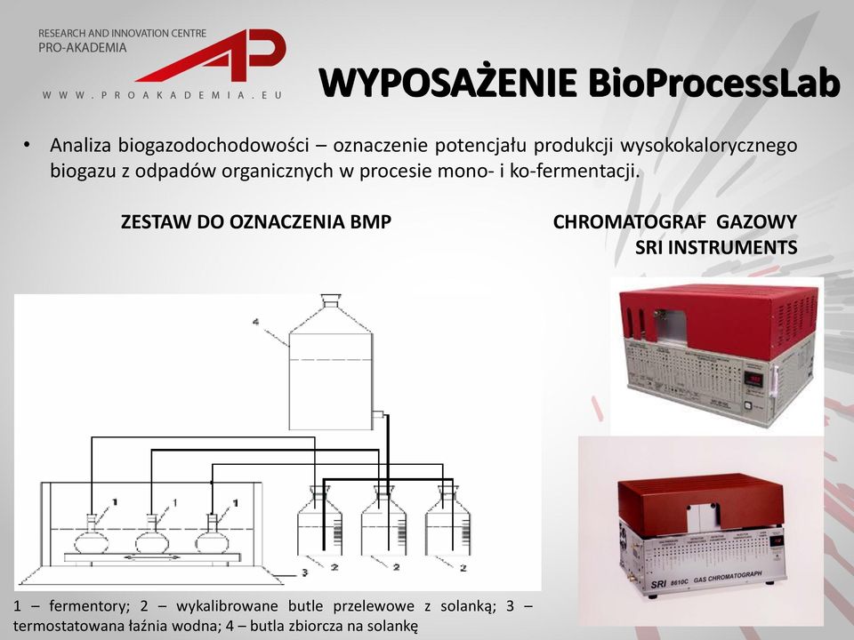 ZESTAW DO OZNACZENIA BMP CHROMATOGRAF GAZOWY SRI INSTRUMENTS 1 fermentory; 2