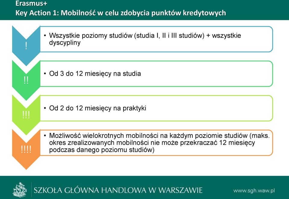 ! Od 3 do 12 miesięcy na studia!