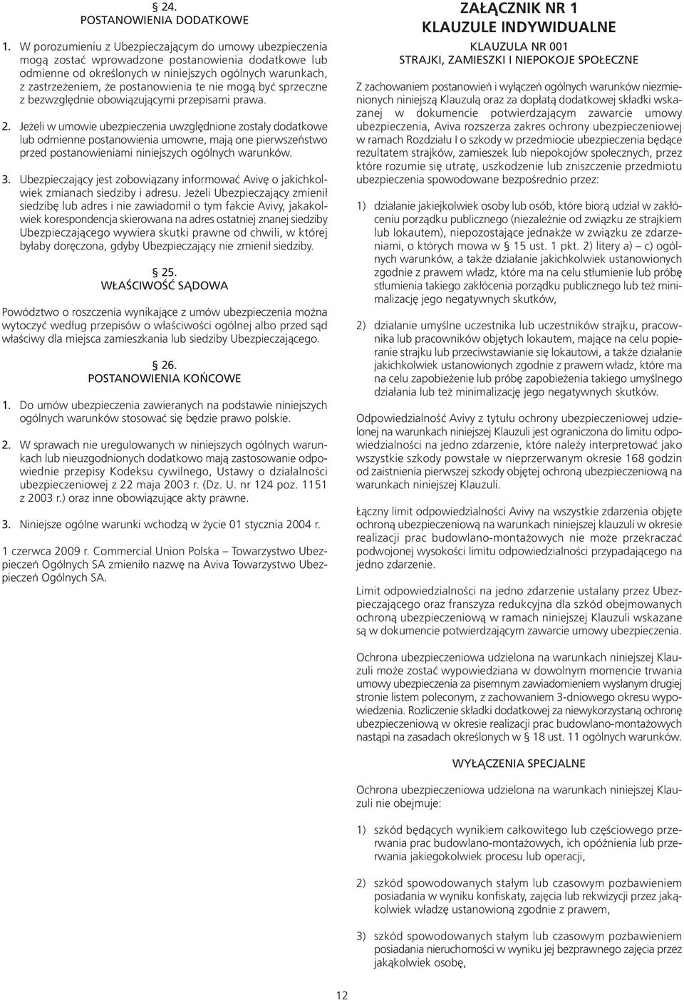 te nie mogą być sprzeczne z bezwzględnie obowiązującymi przepisami prawa. 2.