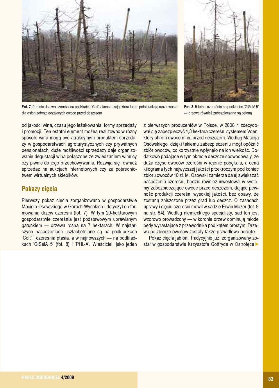 Ten ostatni element można realizować w różny sposób: wina mogą być atrakcyjnym produktem sprzedaży w gospodarstwach agroturystycznych czy prywatnych pensjonatach, duże możliwości sprzedaży daje