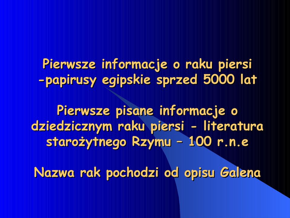 informacje o dziedzicznym raku piersi -