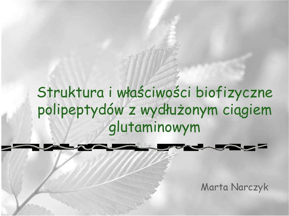 polipeptydów z