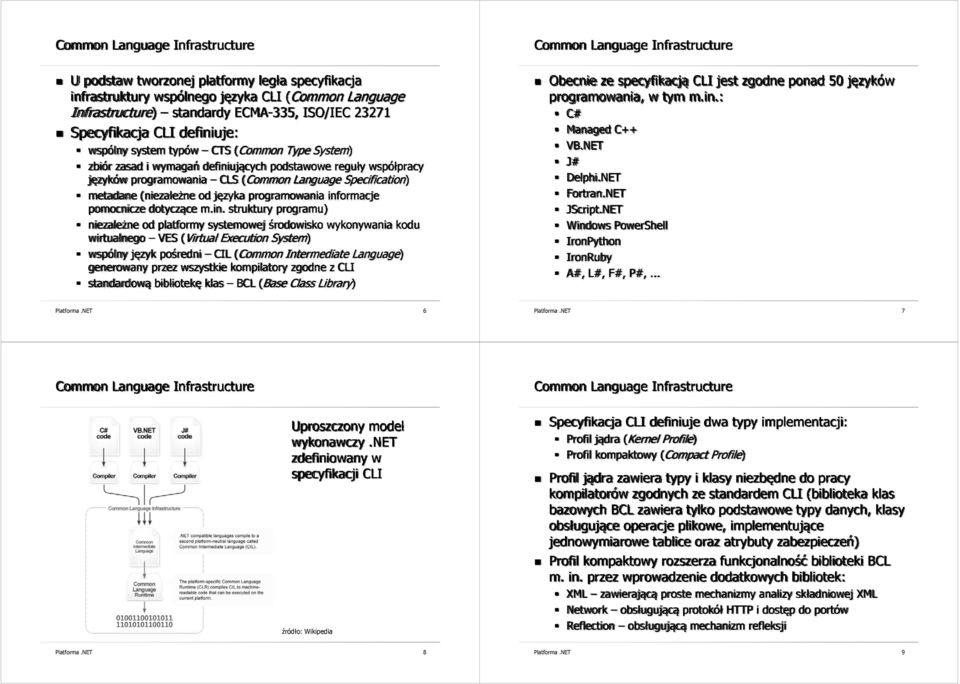 metadane (niezależne od języka programowania inf