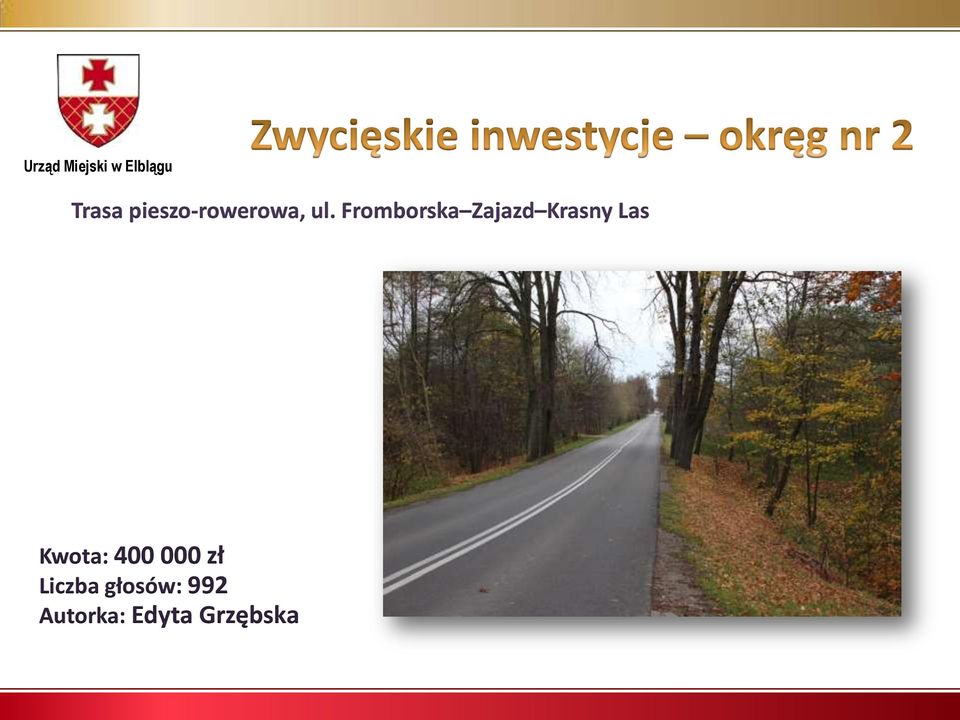 Kwota: 400 000 zł Liczba