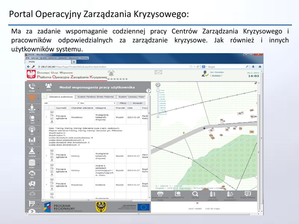 Zarządzania Kryzysowego i pracowników odpowiedzialnych