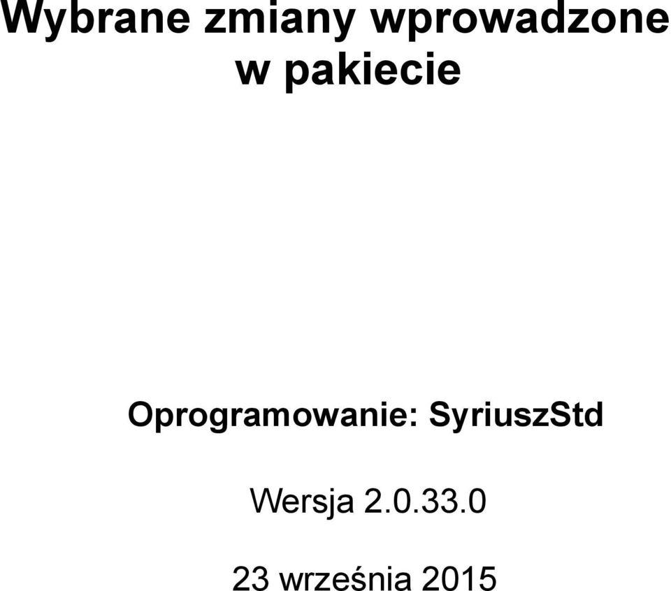 Oprogramowanie: