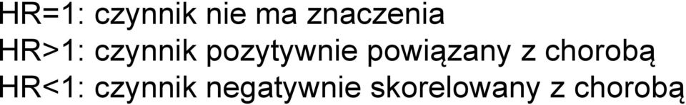powiązany z chorobą HR<1:
