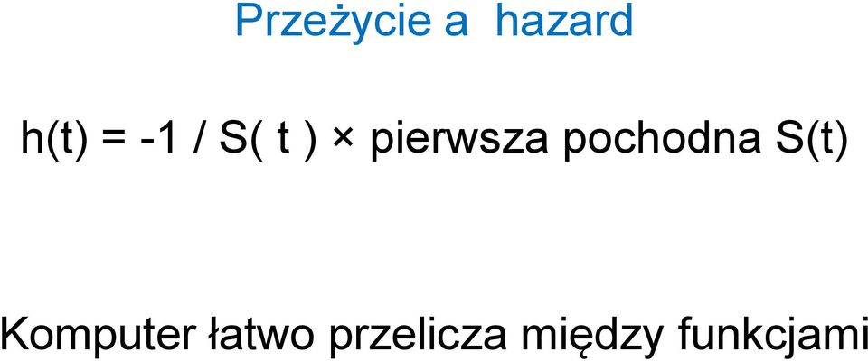 pochodna S(t) Komputer