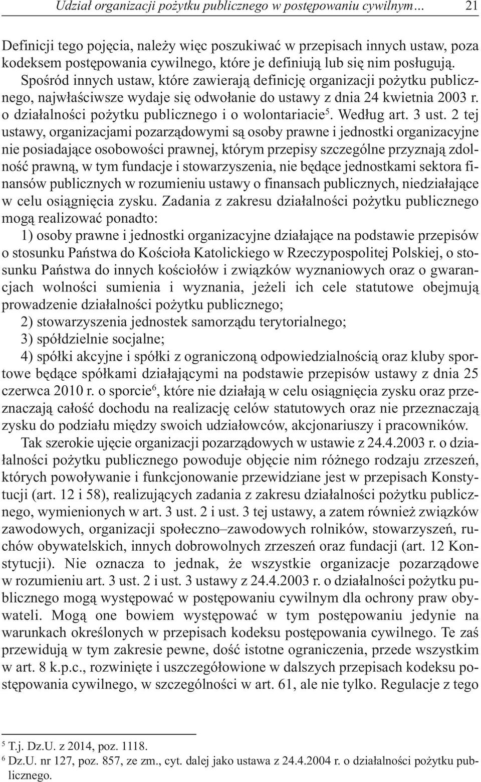 odziałalnościpożytkupublicznegoiowolontariacie 5.Wedługart.3ust.