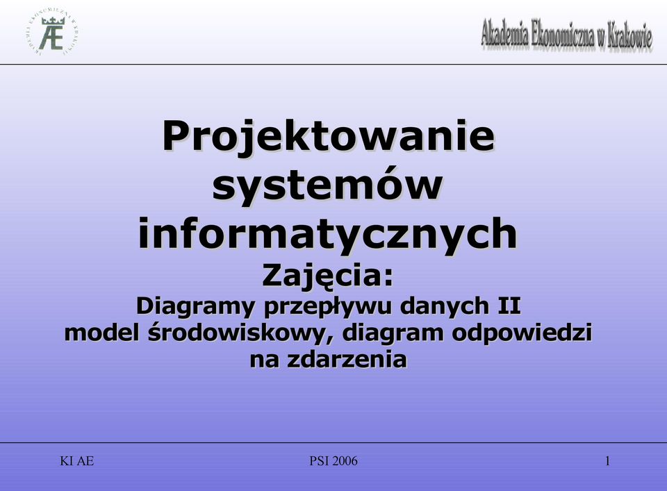 przepływu danych II model