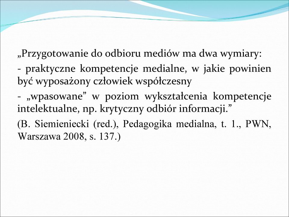 poziom wykształcenia kompetencje intelektualne, np.