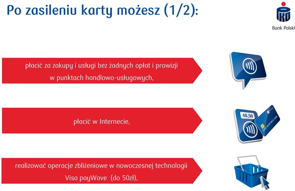 usługowych, płacić w Internecie, realizować operacje