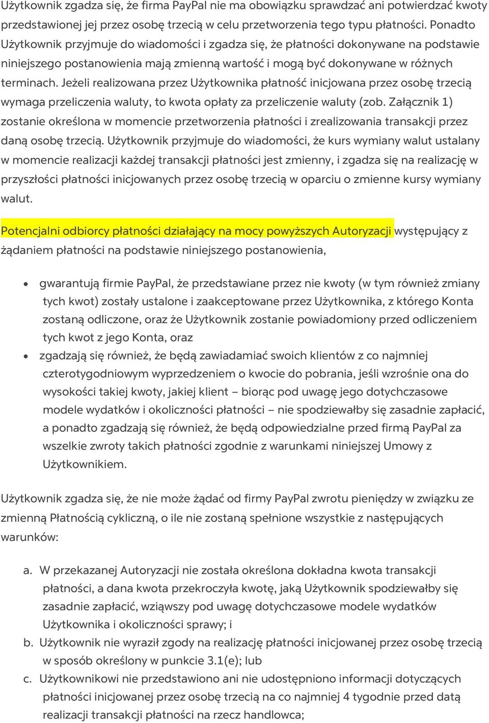 Jeżeli realizowana przez Użytkownika płatność inicjowana przez osobę trzecią wymaga przeliczenia waluty, to kwota opłaty za przeliczenie waluty (zob.