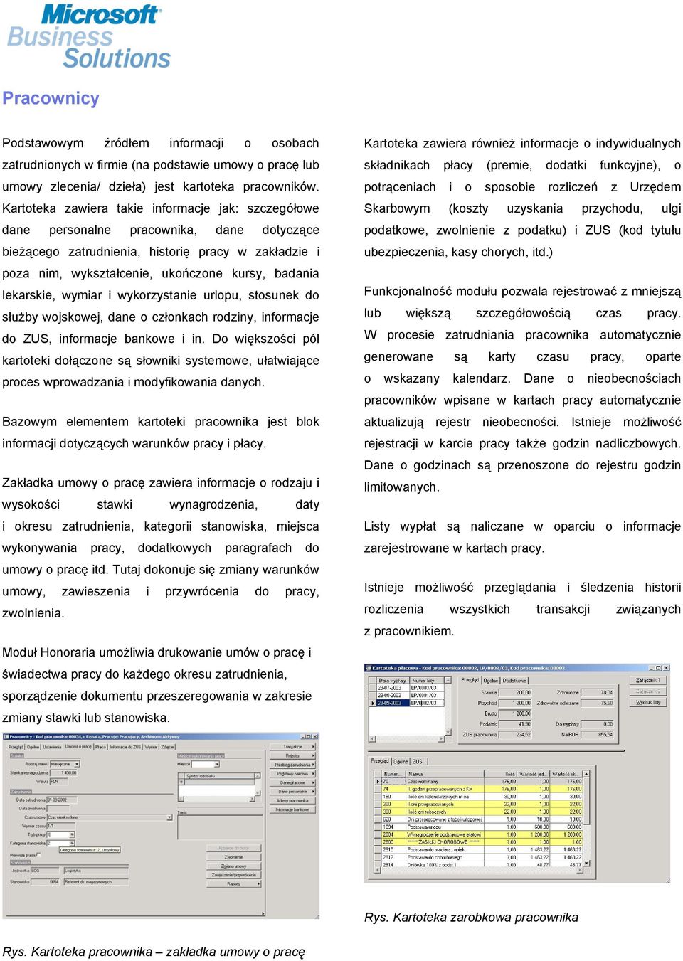 lekarskie, wymiar i wykorzystanie urlopu, stosunek do służby wojskowej, dane o członkach rodziny, informacje do ZUS, informacje bankowe i in.