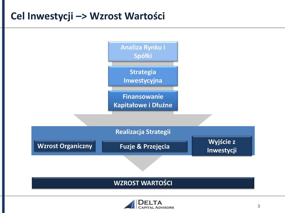 Kapitałowe i Dłużne Wzrost Organiczny Realizacja