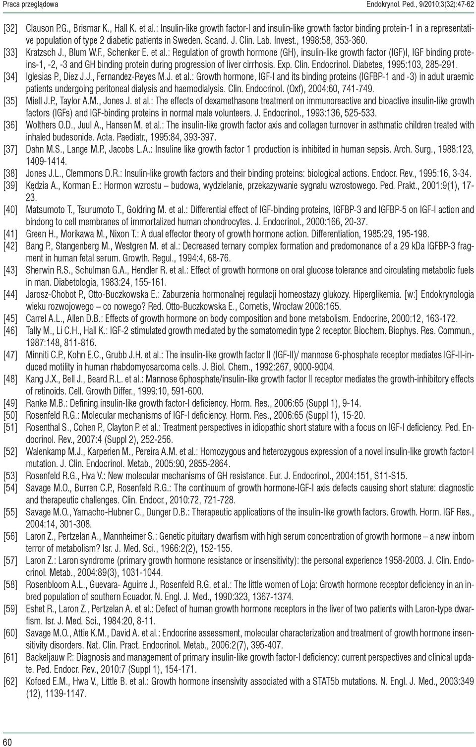 [33] Kratzsch J., Blum W.F., Schenker E. et al.