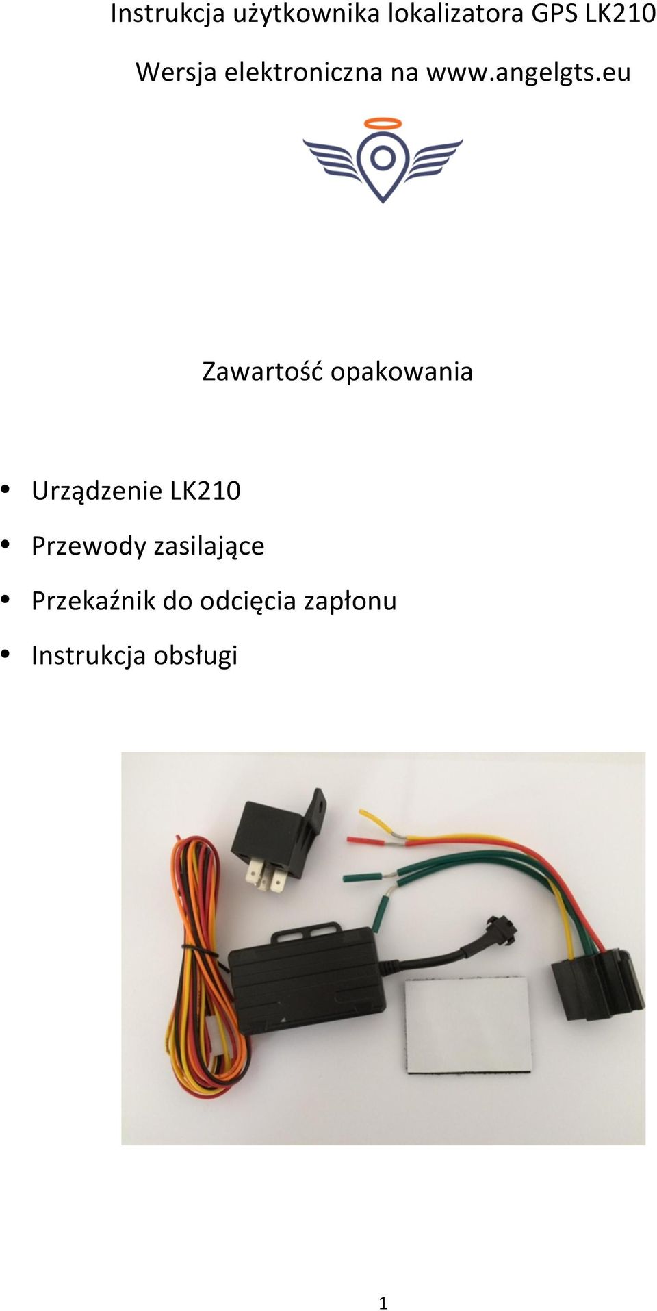 eu Zawartość opakowania Urządzenie LK210