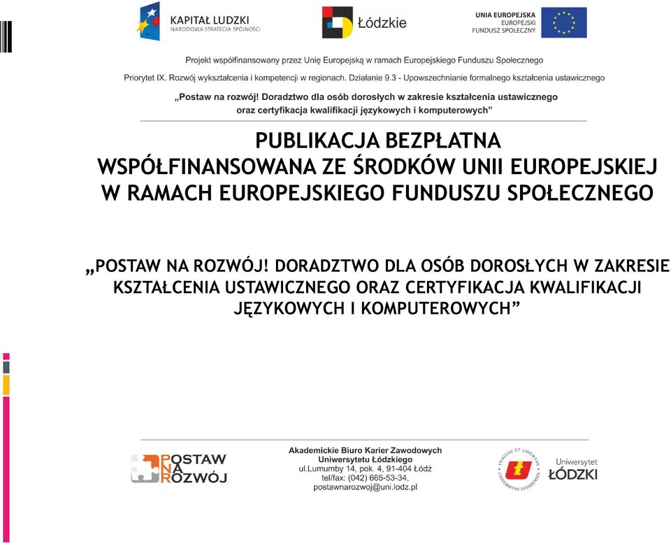 POSTAW NA ROZWÓJ!