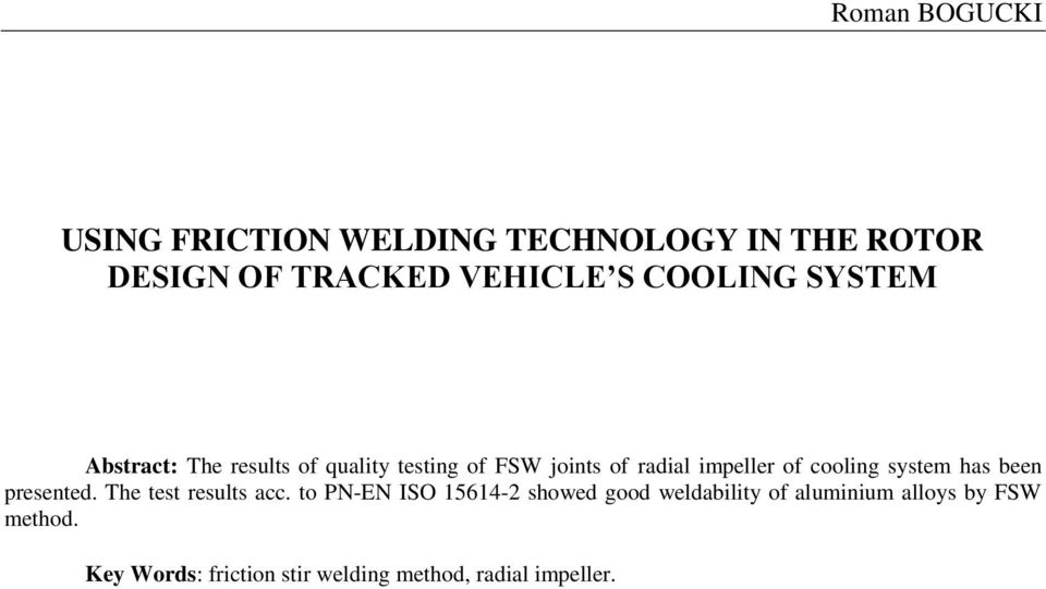 cooling system has been presented. The test results acc.