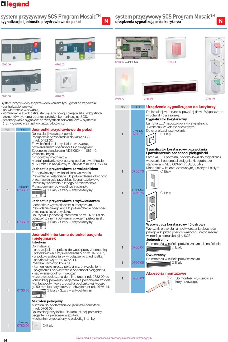 wszystkich elementów systemu poprzez protokół komunikacyjny SCS, - przekazywanie sygnałów do wszystkich odbiorników w systemie (np.: wyświetlaczy na korytarzu, pilotów itd.). Pak. Nr ref.