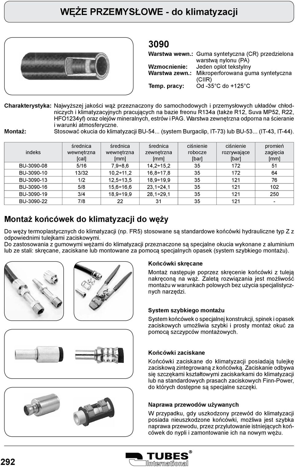 przeznaczony do samochodowych i przemysłowych układów chłodniczych i klimatyzacyjnych pracujących na bazie freonu R134a (także R12, Suva MP52, R22, HFO1234yf) oraz olejów mineralnych, estrów i PAG.