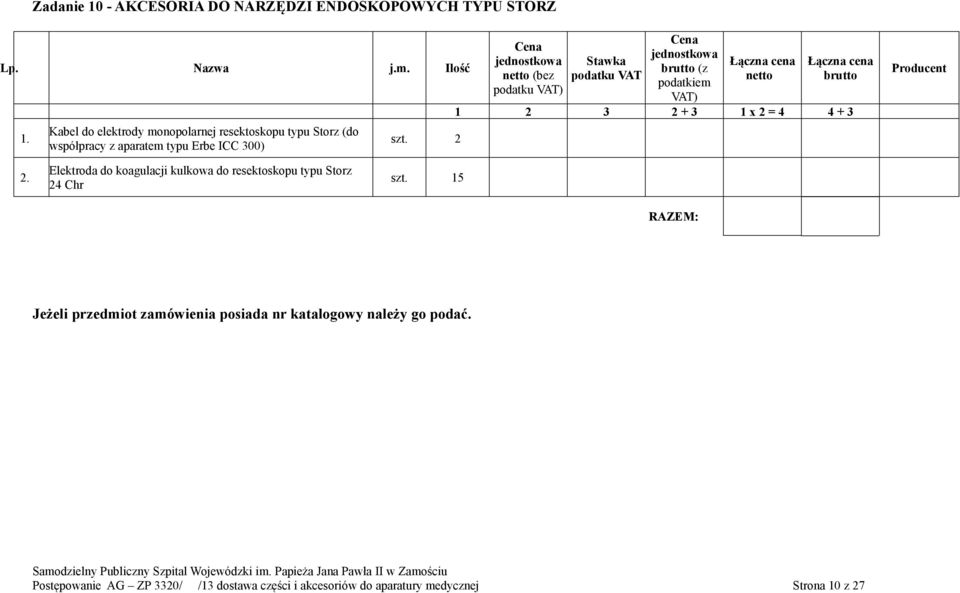 Erbe ICC 300) szt. 2 (bez 2.