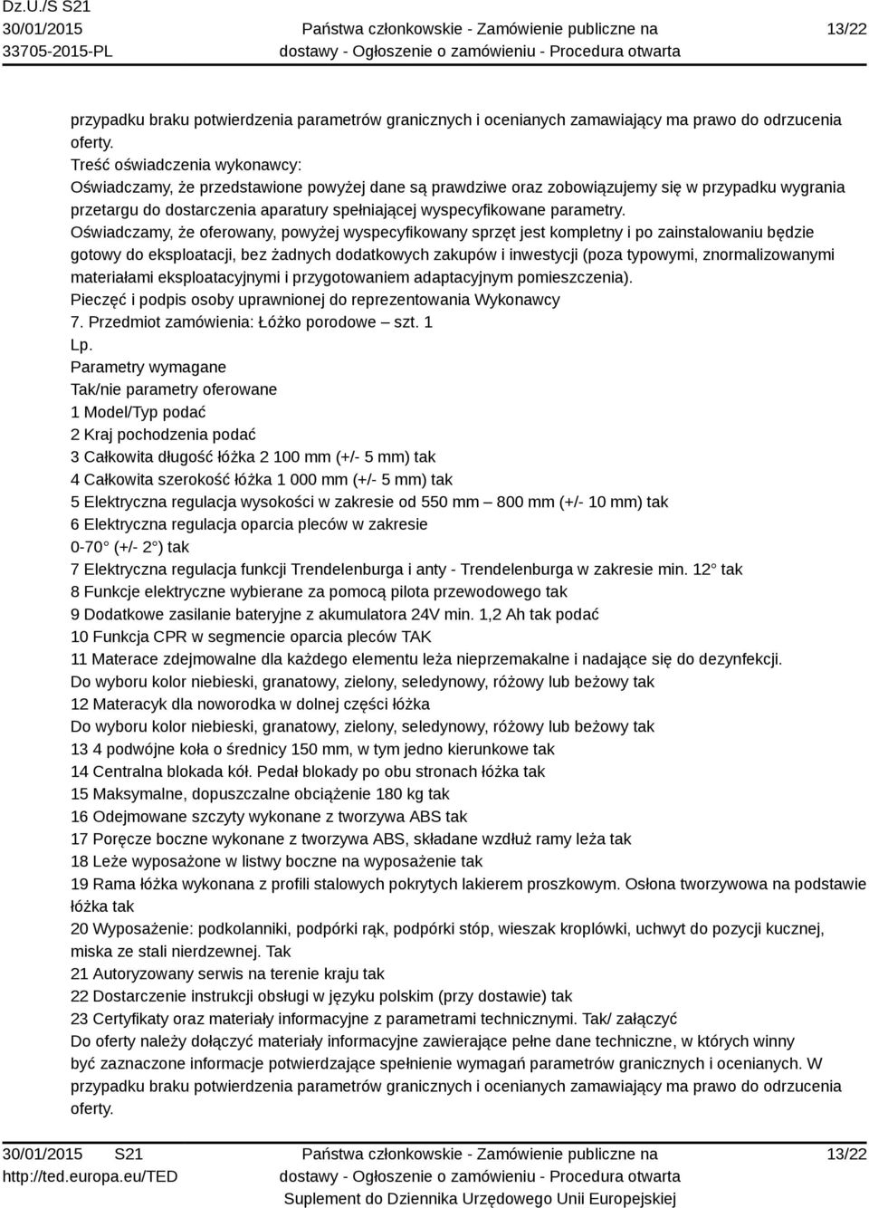 parametry.