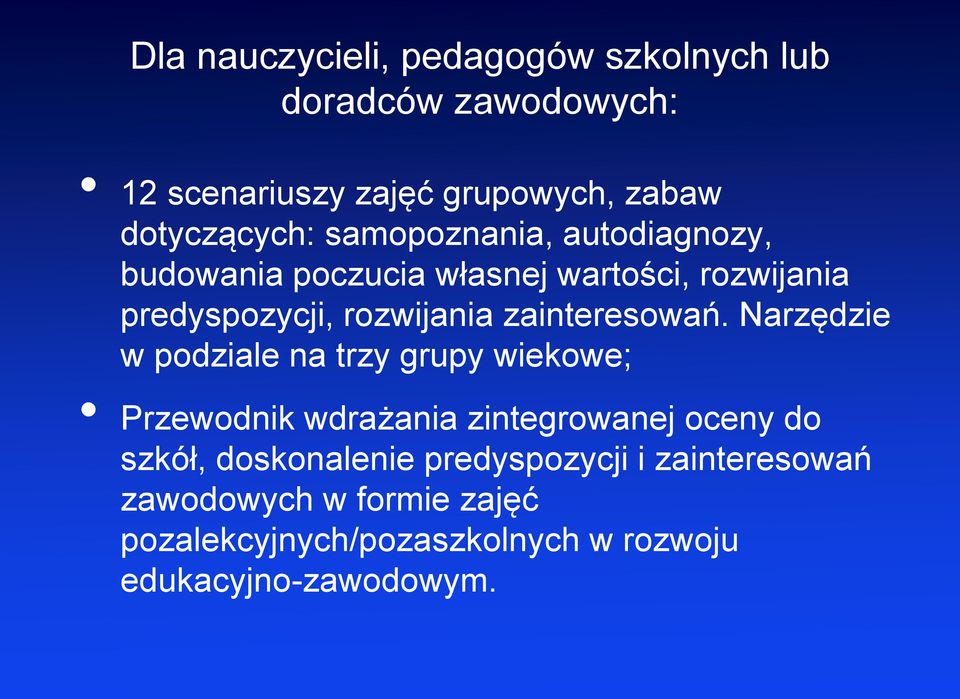 zainteresowań.