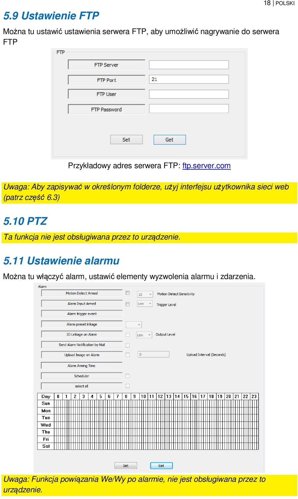 com Uwaga: Aby zapisywać w określonym folderze, użyj interfejsu użytkownika sieci web (patrz część 6.3) 5.