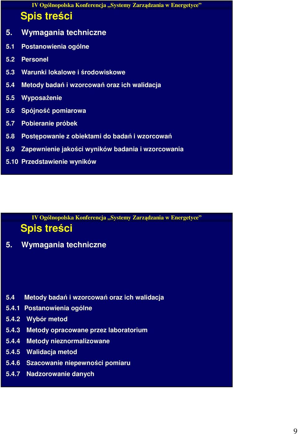 9 Zapewnienie jakości wyników badania i wzorcowania 5.10 Przedstawienie wyników 5. Wymagania techniczne 5.4 Metody badań i wzorcowań oraz ich walidacja 5.