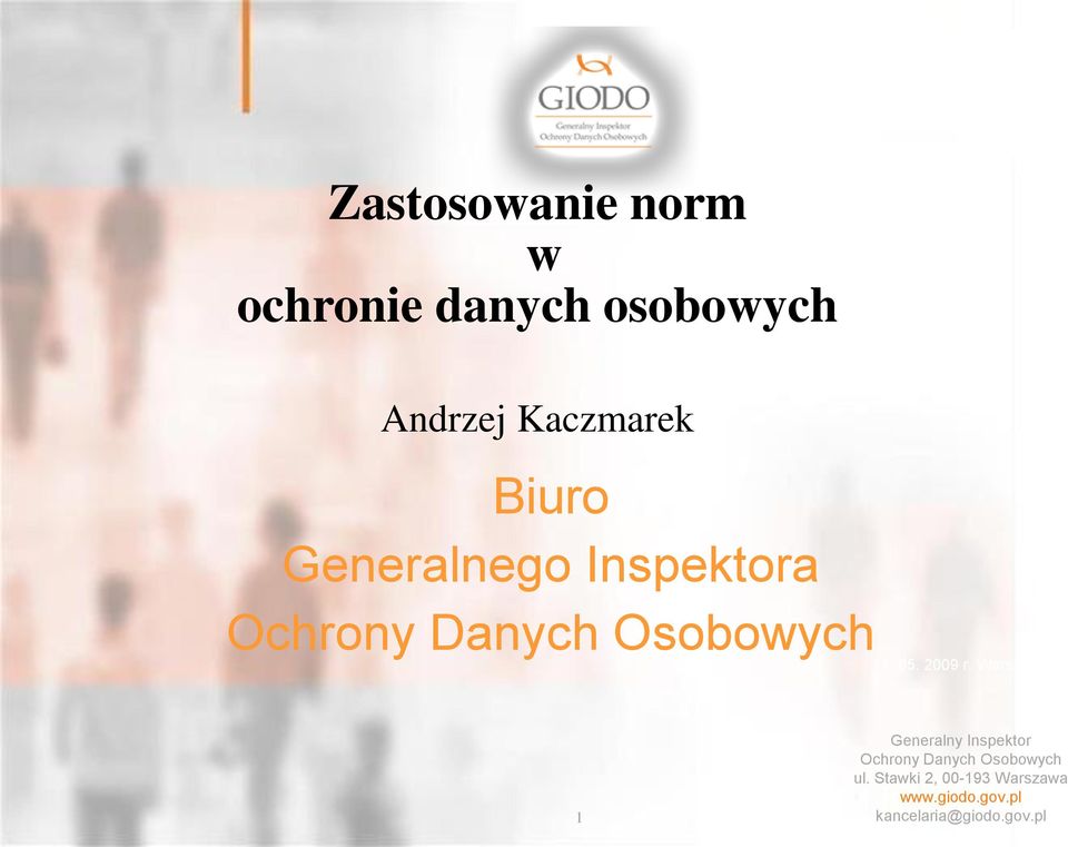 Osobowych 11. 05. 2009 r.