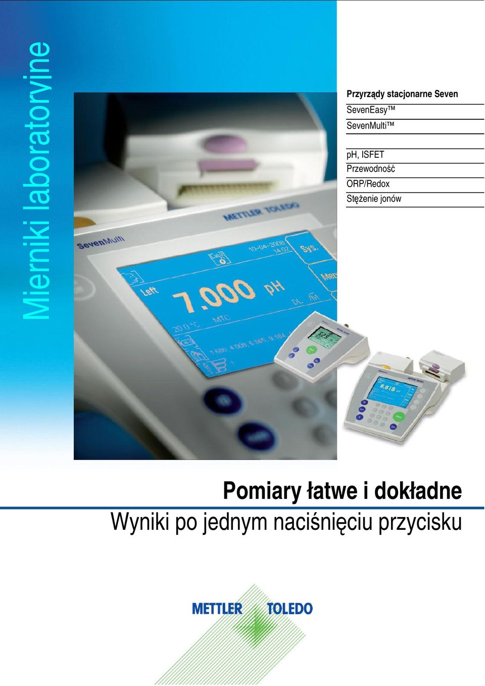 Przewodno ORP/Redox St enie jonów Pomiary